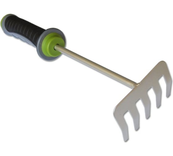 Изображение товара Ручные грабельки ЕUROTEX 5 зубцов двухкомпонентая рукоятка, 320 мм 090210-003