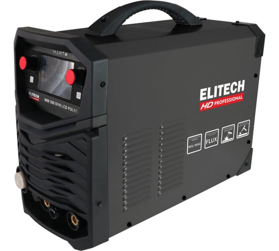 Изображение товара Сварочная мультисистема Elitech HD WM 300 SYN LCD PULSE (ММА+MIG/MAG+TIG, импульс) 204474