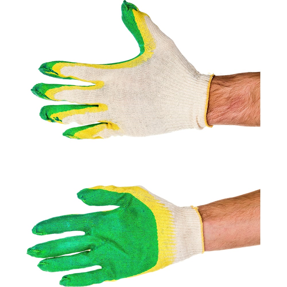 Хлопчатобумажные перчатки с двойным латексным покрытием wurth 5966138119990 1 - фото 1