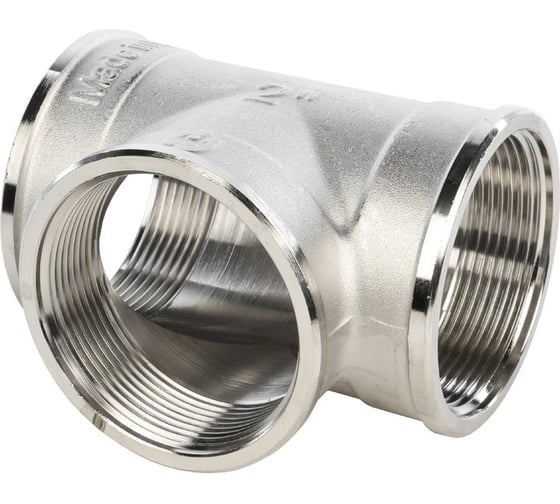 Изображение товара Никелированный тройник STOUT ВВ 2 SFT-0020-000002 RG008Q0QT08OO4