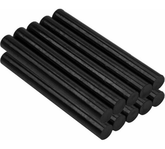 Изображение товара Клей термоплавкий в стержнях черный, 11х200 мм, 10 шт Mebax 00-00002836