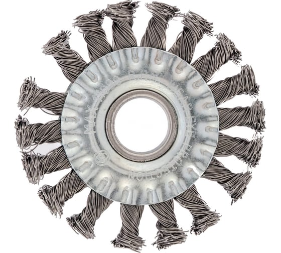 Изображение товара Щетка плоская (100х22.2 мм; крученая проволока 0.5 мм) для УШМ СИБРТЕХ 746307