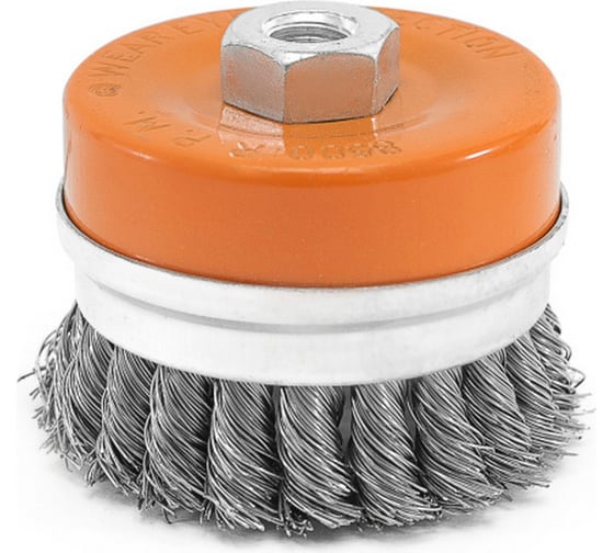 Изображение товара Щетка-крацовка чашка с бандажом 100 мм, М14, стальная Pobedit 2129100