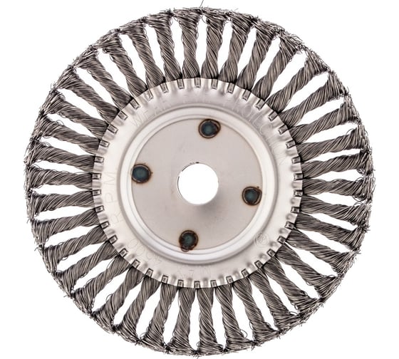 Изображение товара Щетка плоская (200х22.2 мм; крученая проволока 0.5 мм) для УШМ СИБРТЕХ 746387