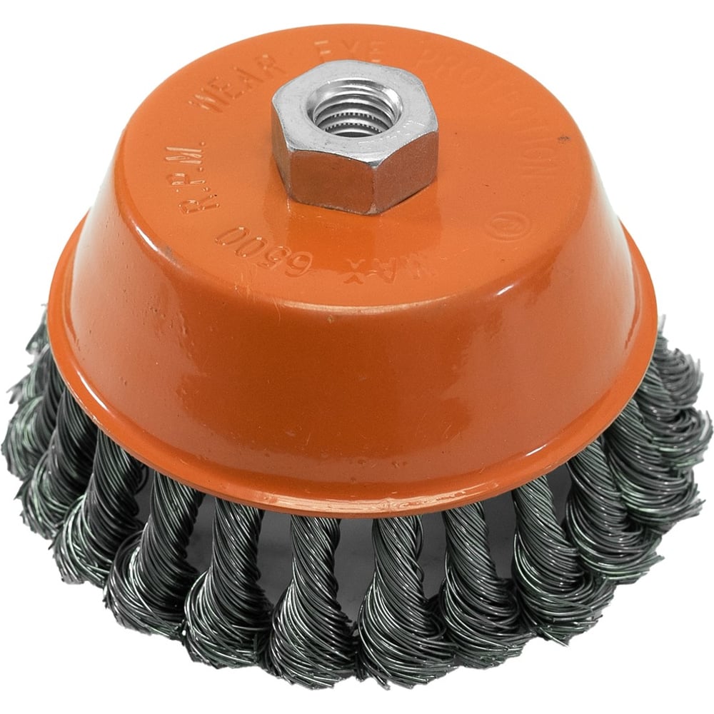 Изображение товара Щетка-крацовка чашка 125 мм М14 стальная для металла и дерева Pobedit 2128125