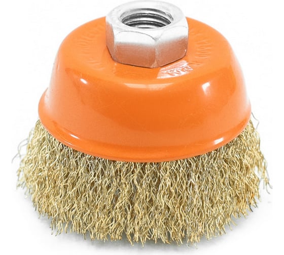Изображение товара Щетка-крацовка чашка 65 мм, M14, латунированная Pobedit 2127065