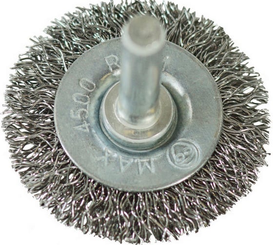 Изображение товара Щетка-крацовка плоская со шпилькой 75 мм, стальная витая проволока Pobedit 2122307
