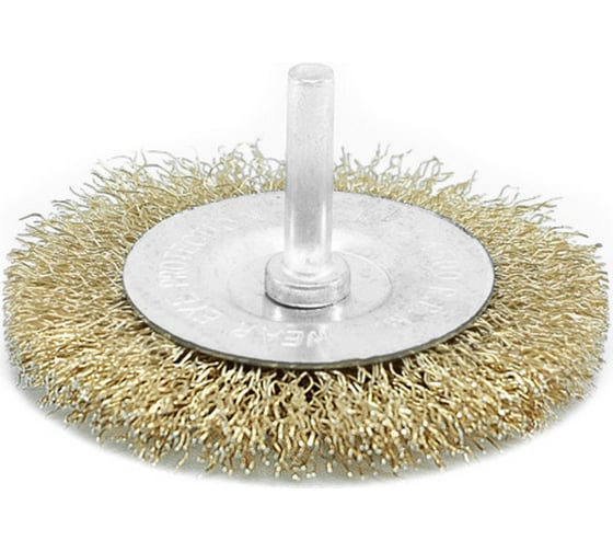 Изображение товара Щетка-крацовка плоская со шпилькой 75 мм, латунированная Pobedit 2122075