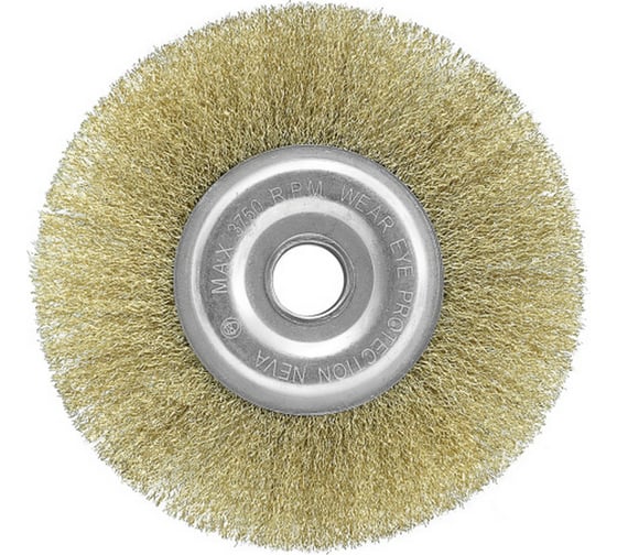 Изображение товара Щетка-крацовка плоская 175 мм, 22.2 мм, латунированная Pobedit 2125175