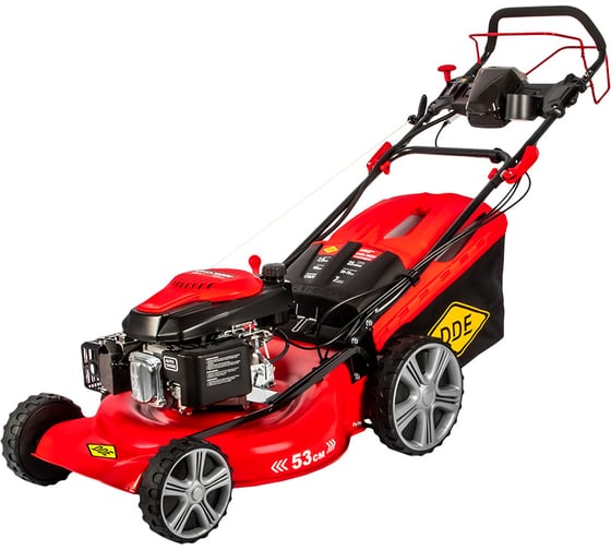 Изображение товара Бензиновая газонокосилка DDE LM 53-70 DEV 7,0 л.с., шир., 53 см, выс., 25-75 мм, сбор-к 70 л, самоход, элстарт, вариатор 909-426