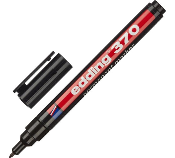 Изображение товара Перманентный маркер EDDING e-3701 черный, 1 мм, круглый наконечник 35737