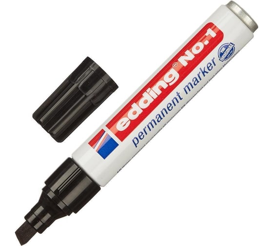 Изображение товара Перманентный маркер EDDING e-11 черный, 1-5 мм, скошенный наконечник 539358