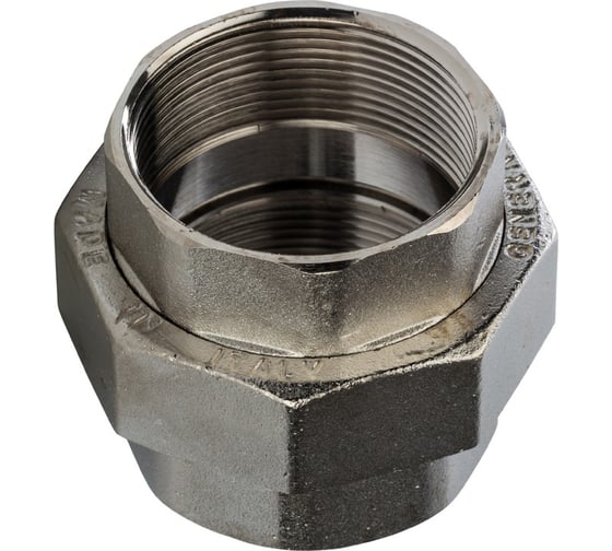 Изображение товара Американка STOUT ВВ никелированное 2 SFT-0034-000002 RG008Q0SGI9PAQ