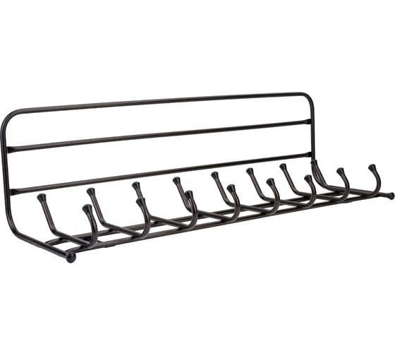 Изображение товара Настенная вешалка с полкой Nika 8 крючков, медный ВП8