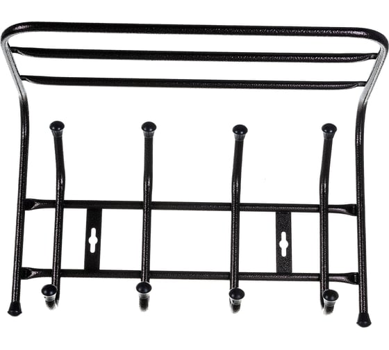 Изображение товара Настенная вешалка с полкой Nika 4 крючка, медный антик ВП4