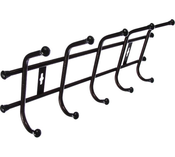 Изображение товара Настенная вешалка Nika 5 крючков, медный антик ВНТ5/А ВНТ5/медный антик