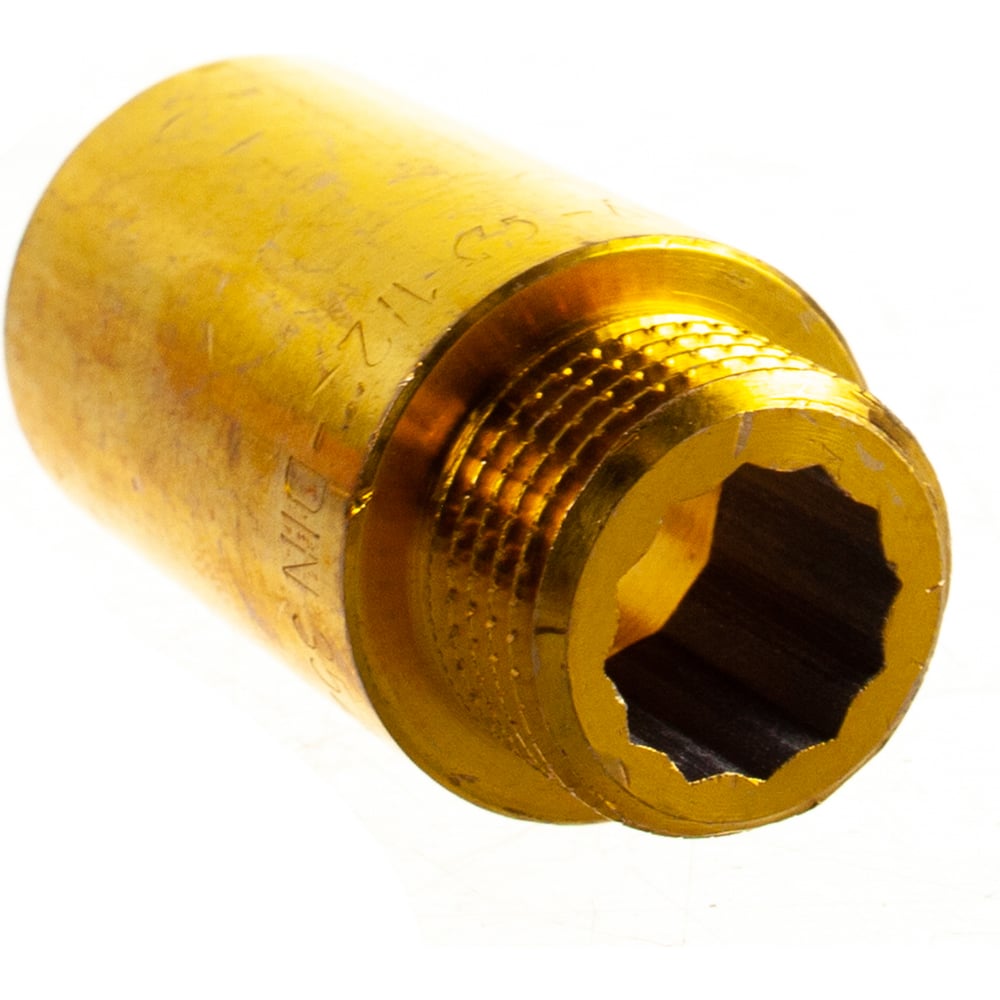 Изображение товара Удлинитель трубопроводный 1/2 дюйма латунь профессиональный 40 мм