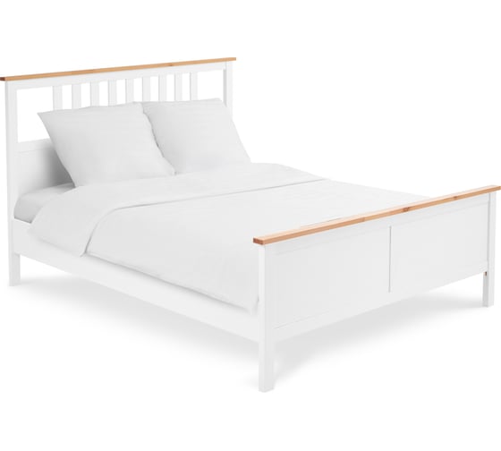 Изображение товара Кровать Лузалес КЫМÖР 160x200 белый/светло-коричневый 5031320111