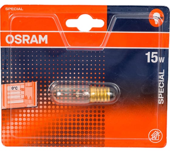 Изображение товара Бытовая галогенная лампа Osram SPC T FRIDG CL 15W 230V E14 BLI1 4050300092928