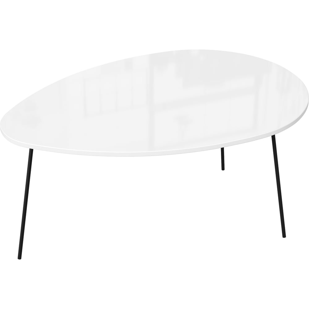 Изображение товара Журнальный стол Любимый дом тип 3 высокий белый глянец ЛД 451.150.000 для стильного интерьера