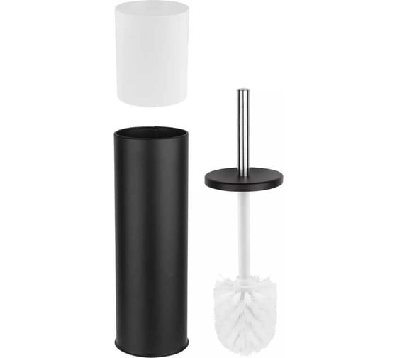 Изображение товара Ершик с подставкой PERFECTO LINEA черный, нержавеющая сталь 22-101102