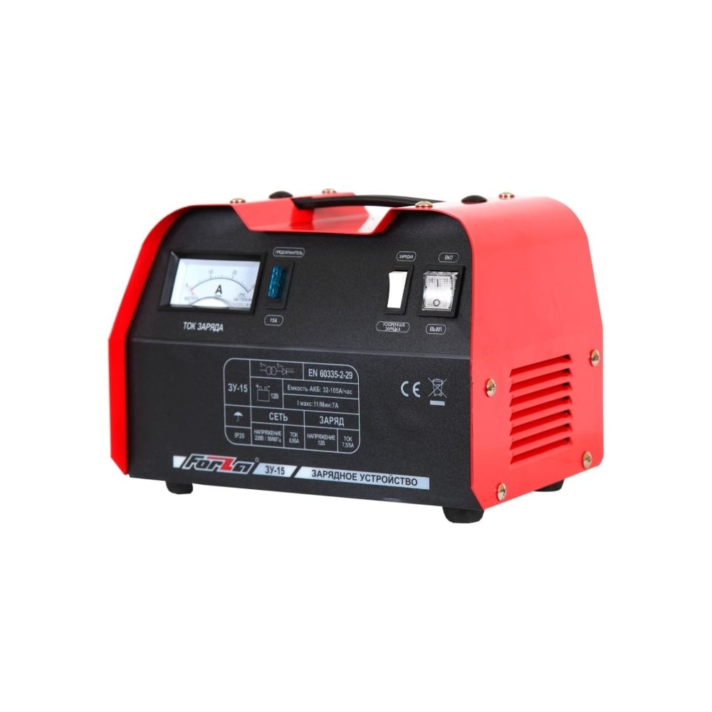 Изображение товара Зарядное устройство FORZA ЗУ-15 для аккумуляторов 12В