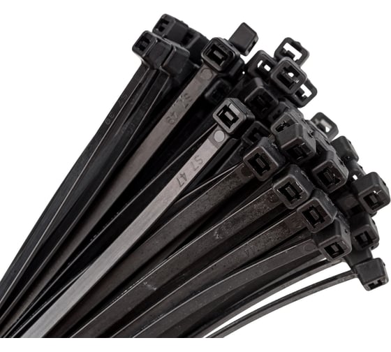 Изображение товара Хомут EKF 4.8х300 черный нейлон 100 шт. plc-cb-4.8x300