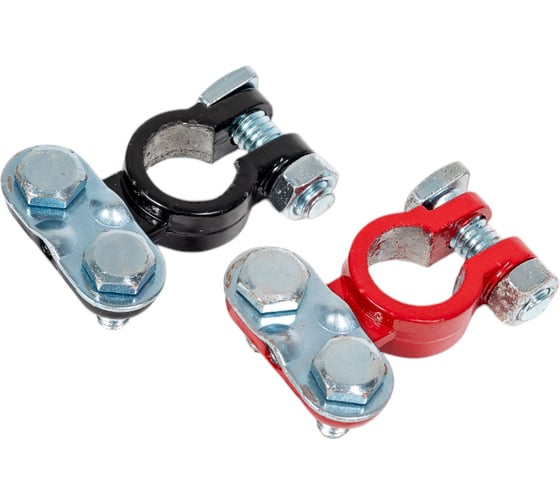 Изображение товара Аккумуляторные клеммы Автостоп BLACK/RED цинк 65гр BT-5