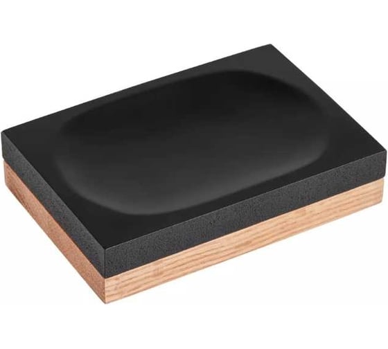 Изображение товара Мыльница PERFECTO LINEA WOOD BLISS черная 35-720103