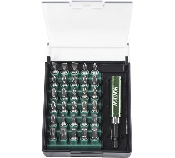 Изображение товара Набор вставок (бит) 1/4" с держателем HONITON, 31 предмет HW96-0631 В0000000201844