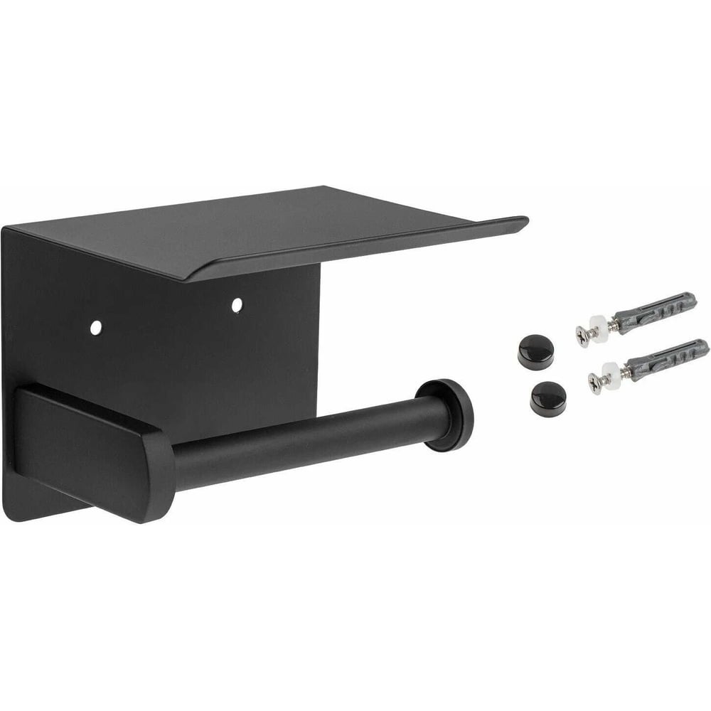 Изображение товара Держатель для туалетной бумаги PERFECTO LINEA с полкой из нержавеющей стали