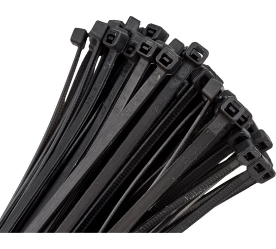 Изображение товара Хомут EKF 3.6х200 черный нейлон 100 шт. plc-cb-3.6x200