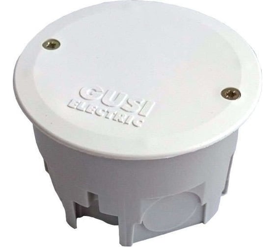Изображение товара Распределительная коробка GUSI ELECTRIC круглая 68х45,для сплошных стен, IP30, СП, Негорючая С3В70К Нг Евро