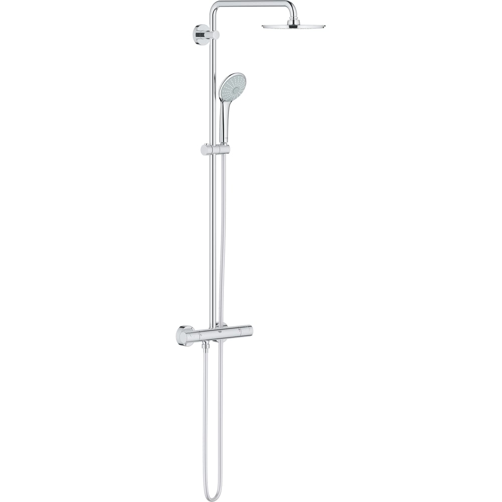 фото Душевая система с термостатом grohe euphoria rainshower cosmo 210 мм 27964000