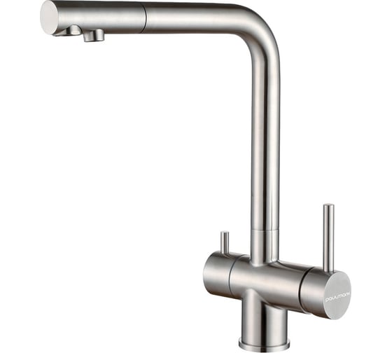 Изображение товара Смеситель для кухни Paulmark SKALEN, брашированная сталь, Sk213020-BS
