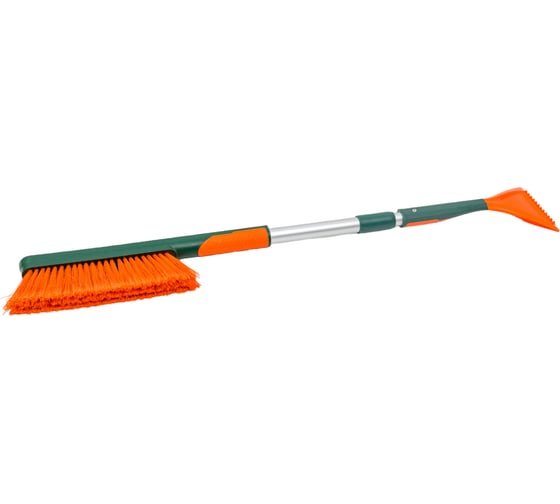 Изображение товара Щетка для снега cо скребком LI-SA раздвижная (82-100 см) оранжево-зеленая (LS279/2) NEW 48334
