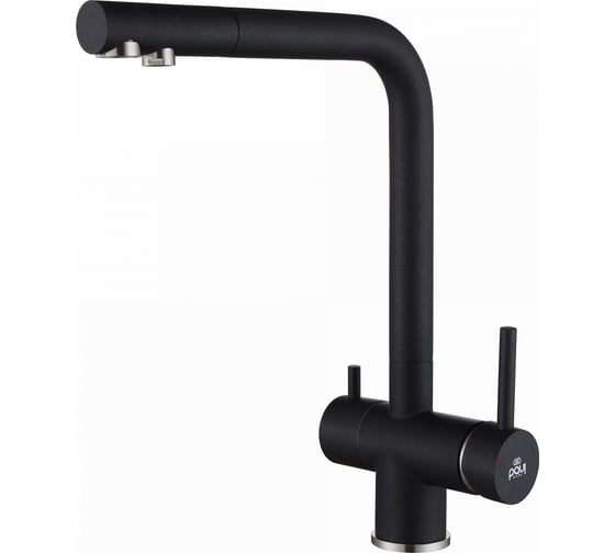 Изображение товара Смеситель для кухни Paulmark SKALEN, черный,  Sk213020-BLM