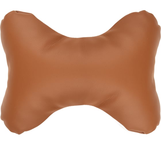 Изображение товара Подушка на подголовник SKYWAY 30х20 см экокожа, коричневый S08002016