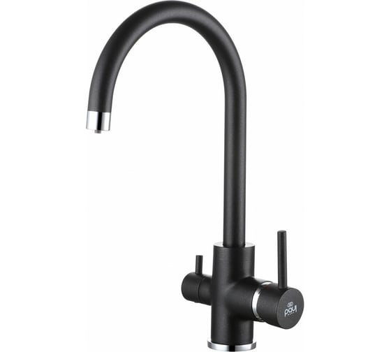 Изображение товара Смеситель для кухни Paulmark ESSEN, черный,  Es213211-BLM