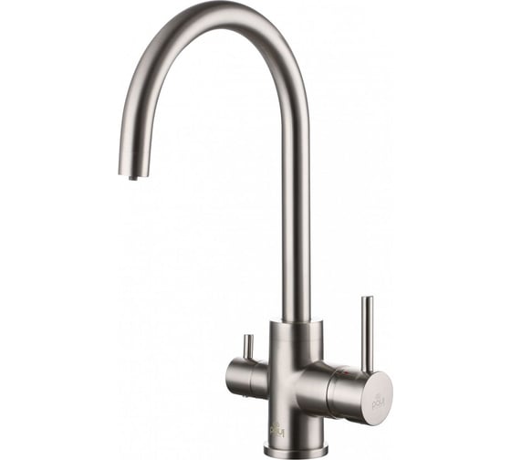 Изображение товара Смеситель для кухни Paulmark ESSEN, брашированная сталь,  Es213211-BS