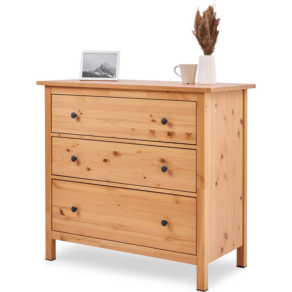 Изображение товара Комод Лузалес КЫМÖР 3 ящика светло-коричневый массив сосны