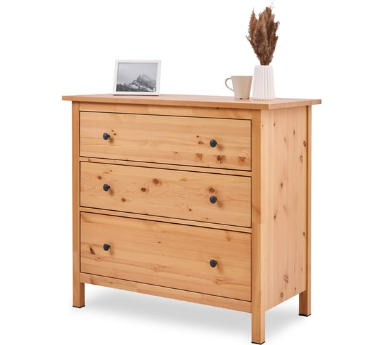 Изображение товара Комод Лузалес КЫМÖР 3 ящика 108х96х50 светло-коричневый 5031020204