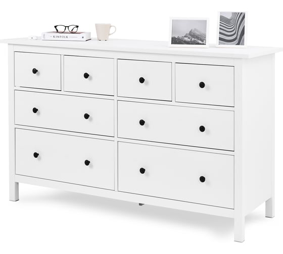 Изображение товара Комод Лузалес КЫМÖР 8 ящиков 160х96х50 белый 5031020503