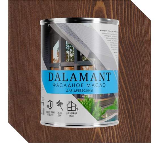 Изображение товара Масло фасадное Dalamant Орех Гварнери 0,7л ДЛ-00001146