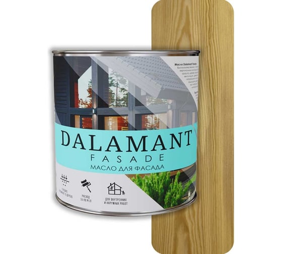 Изображение товара Масло для фасада Dalamant Fasade бесцветный, 2 л ДЛ-00001151