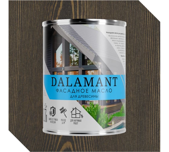 Изображение товара Масло фасадное Dalamant Эбен 0,7л ДЛ-00001149