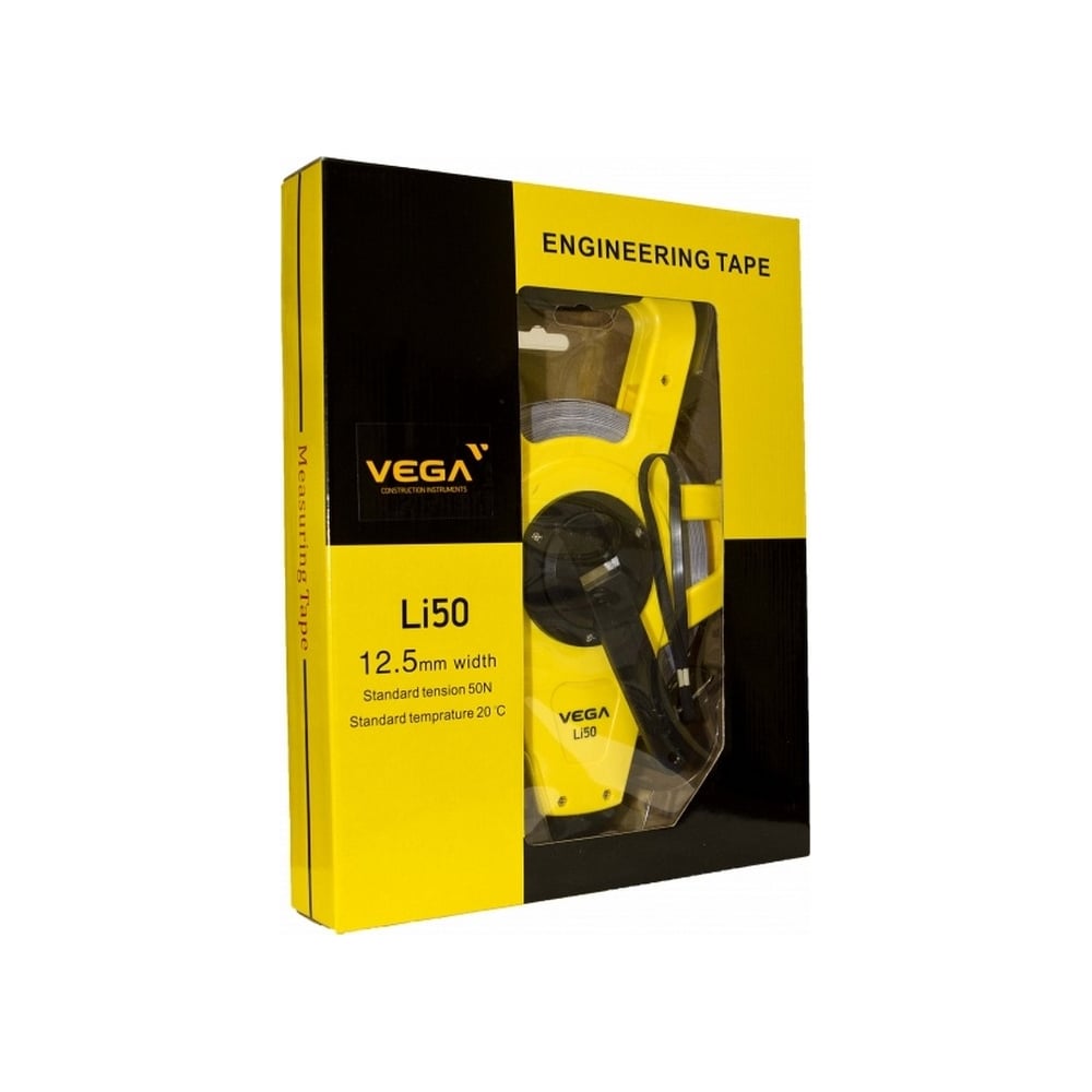 Изображение товара Рулетка VEGA LI50 с длиной 50 метров и шириной 12 мм