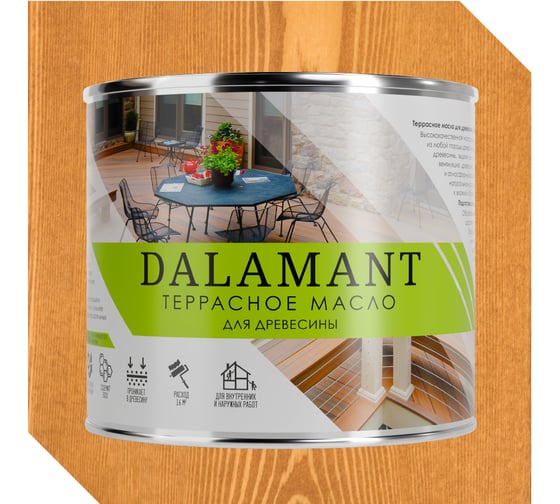 Изображение товара Масло террасное Dalamant Тик 2л ДЛ-00001138