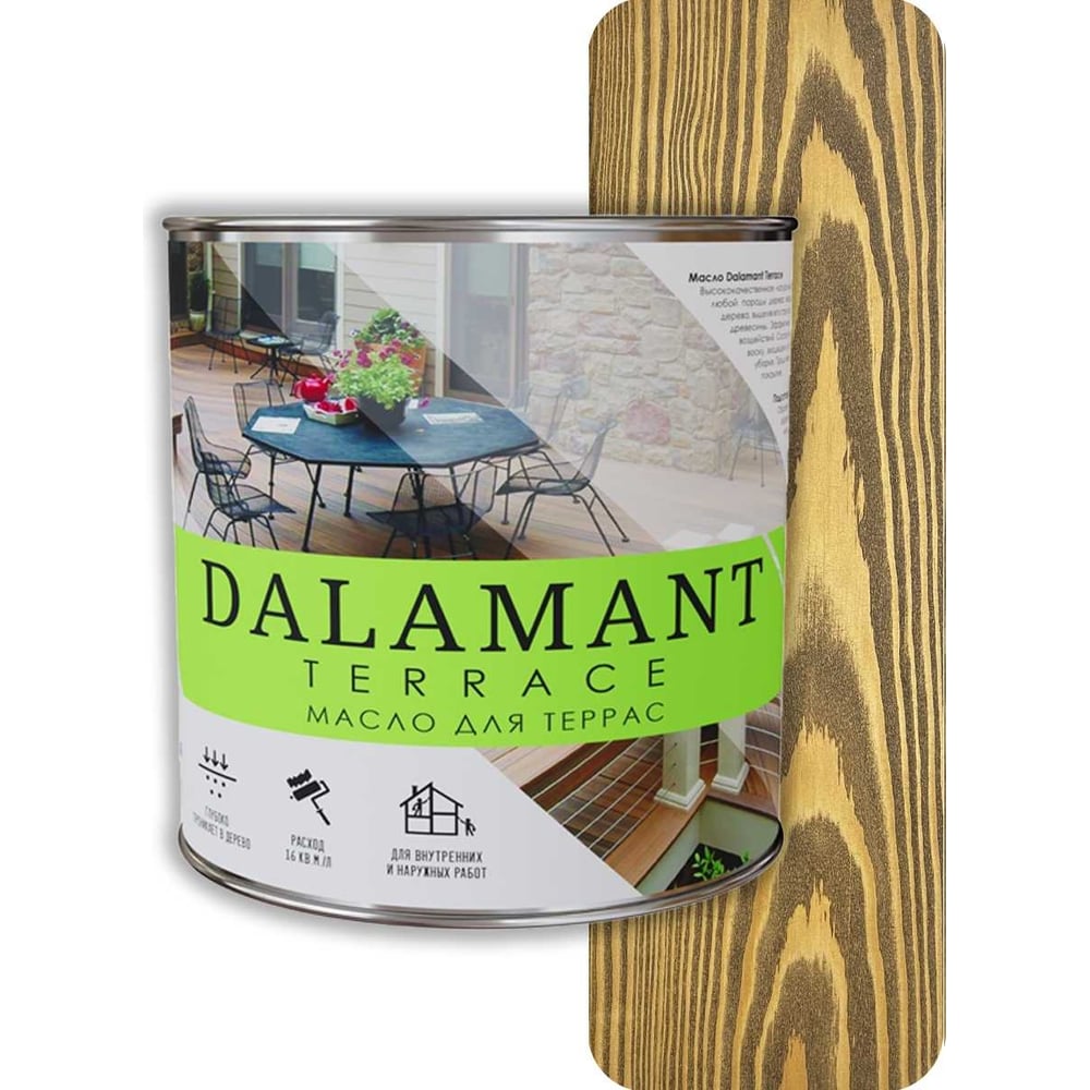 Изображение товара Масло для террас Dalamant Terrace орех, 2 л