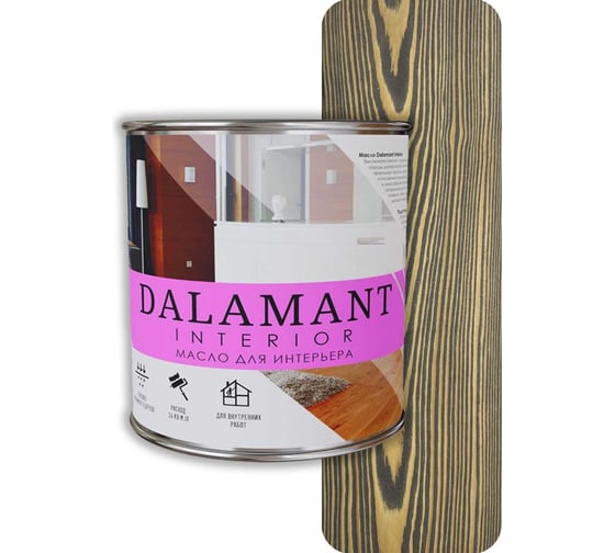 Изображение товара Масло для интерьера Dalamant interior графит, 0.7 л ДЛ-00001102